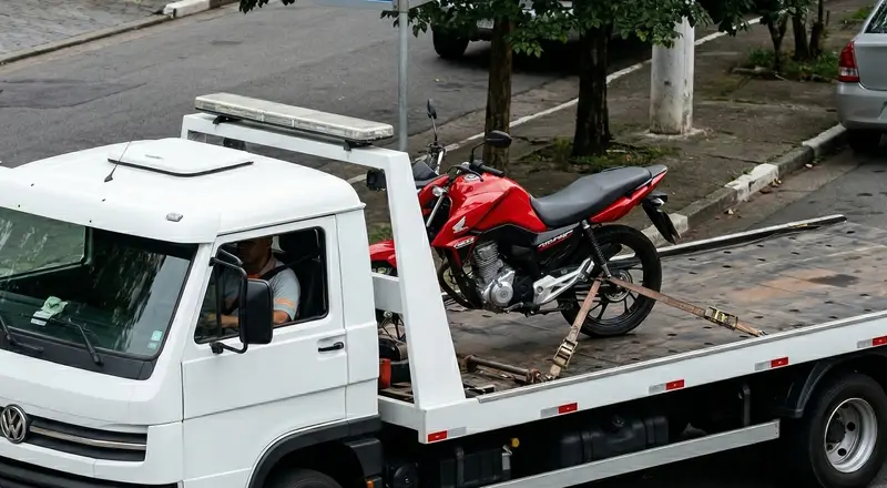 Reboque de moto em Foz do Iguaçu – guincho especializado para motocicletas